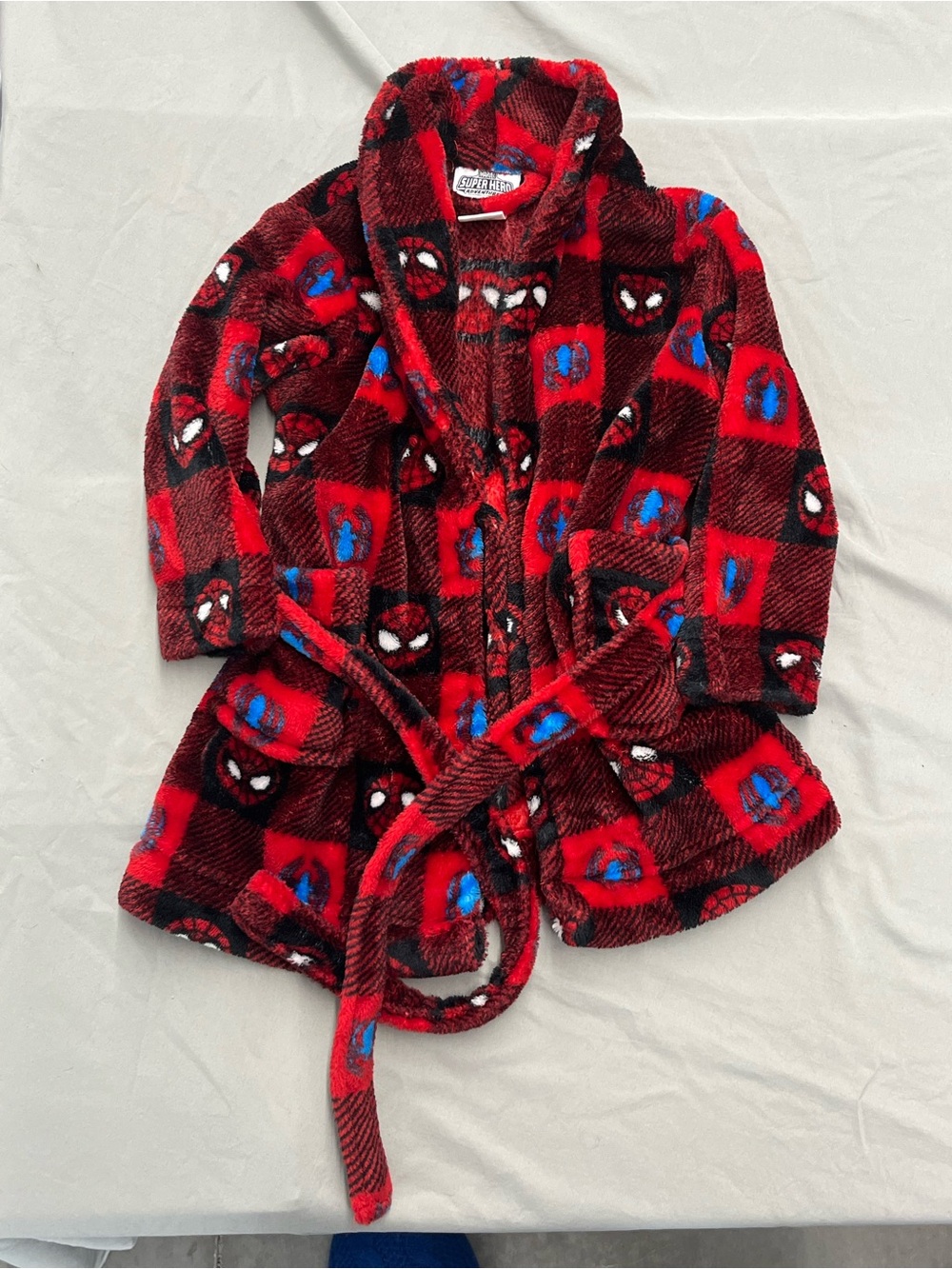 Spider-Man Plush Bathrobe Boys Size 2T